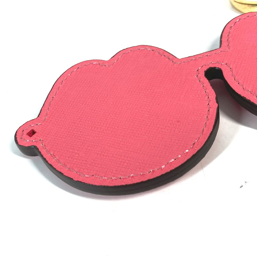 Mcm Key Ring Leather Pink Craig & Karl Collaboration Craig & Karl Eyeglasses Design Unisex(Unisex)