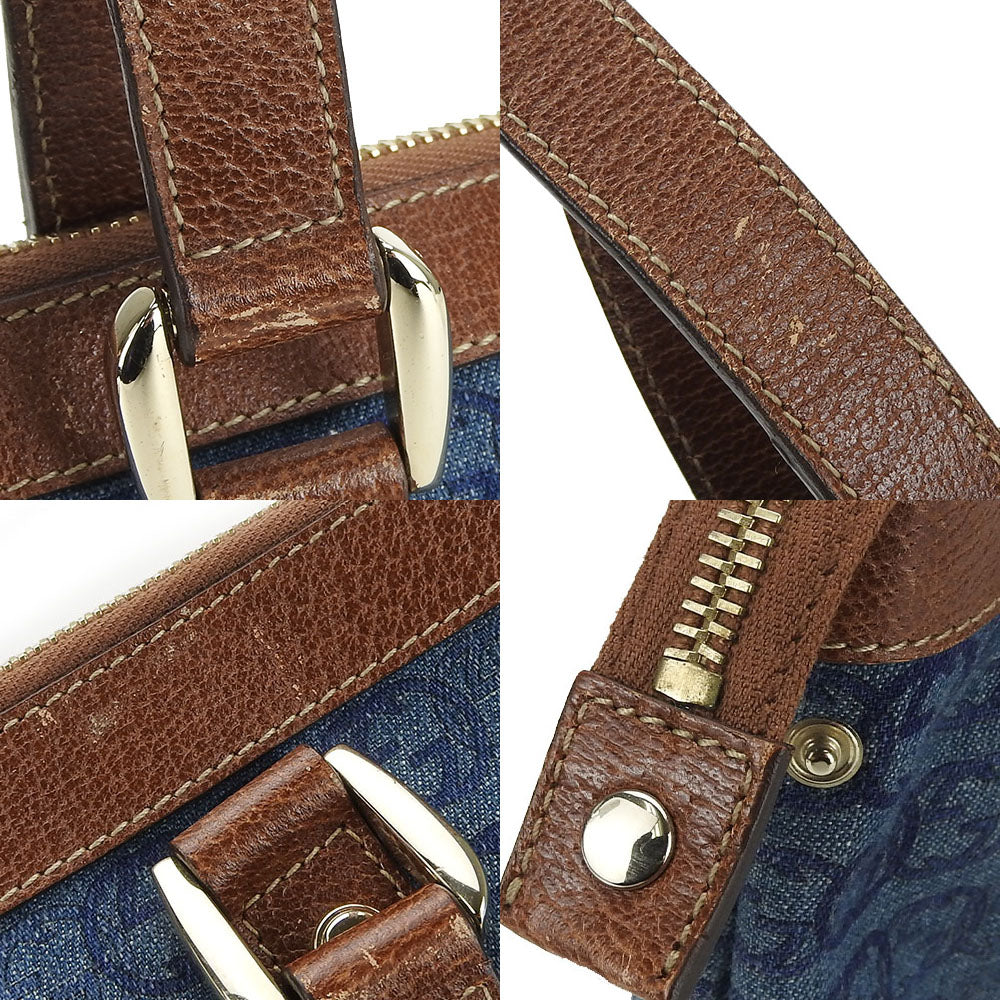Gucci Handbag 141471 Denim Blue Interlocking Women