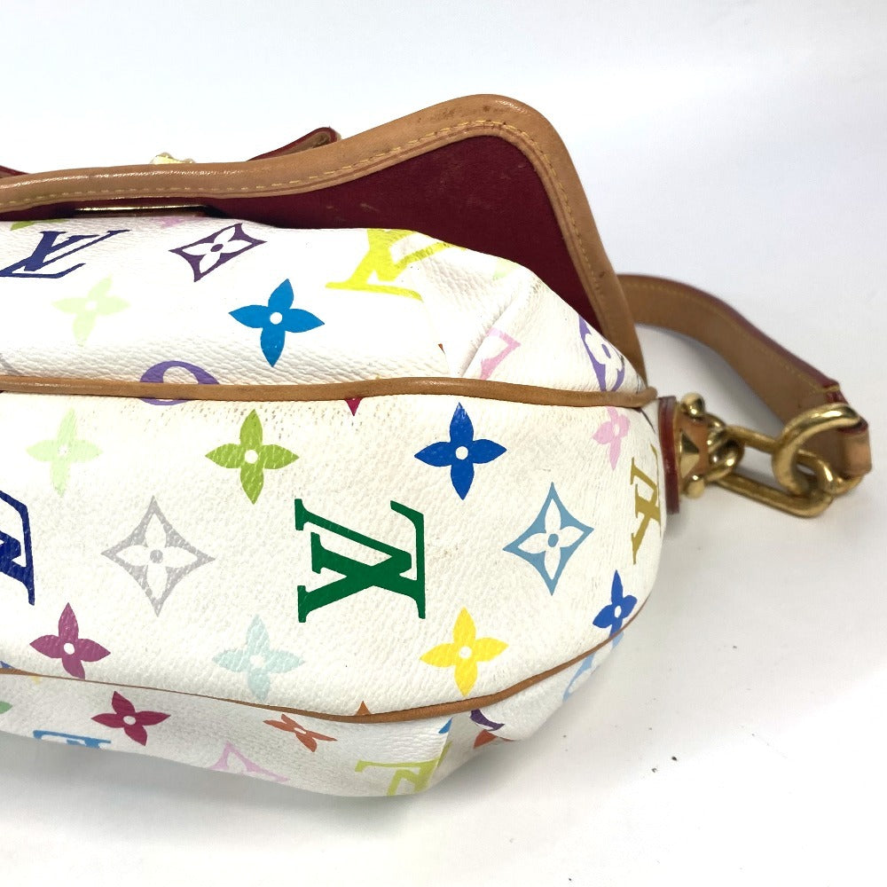Louis Vuitton Shoulder Bag M40305 Monogram Multicolor Canvas White Monogram Multicolor Patty Ribbon