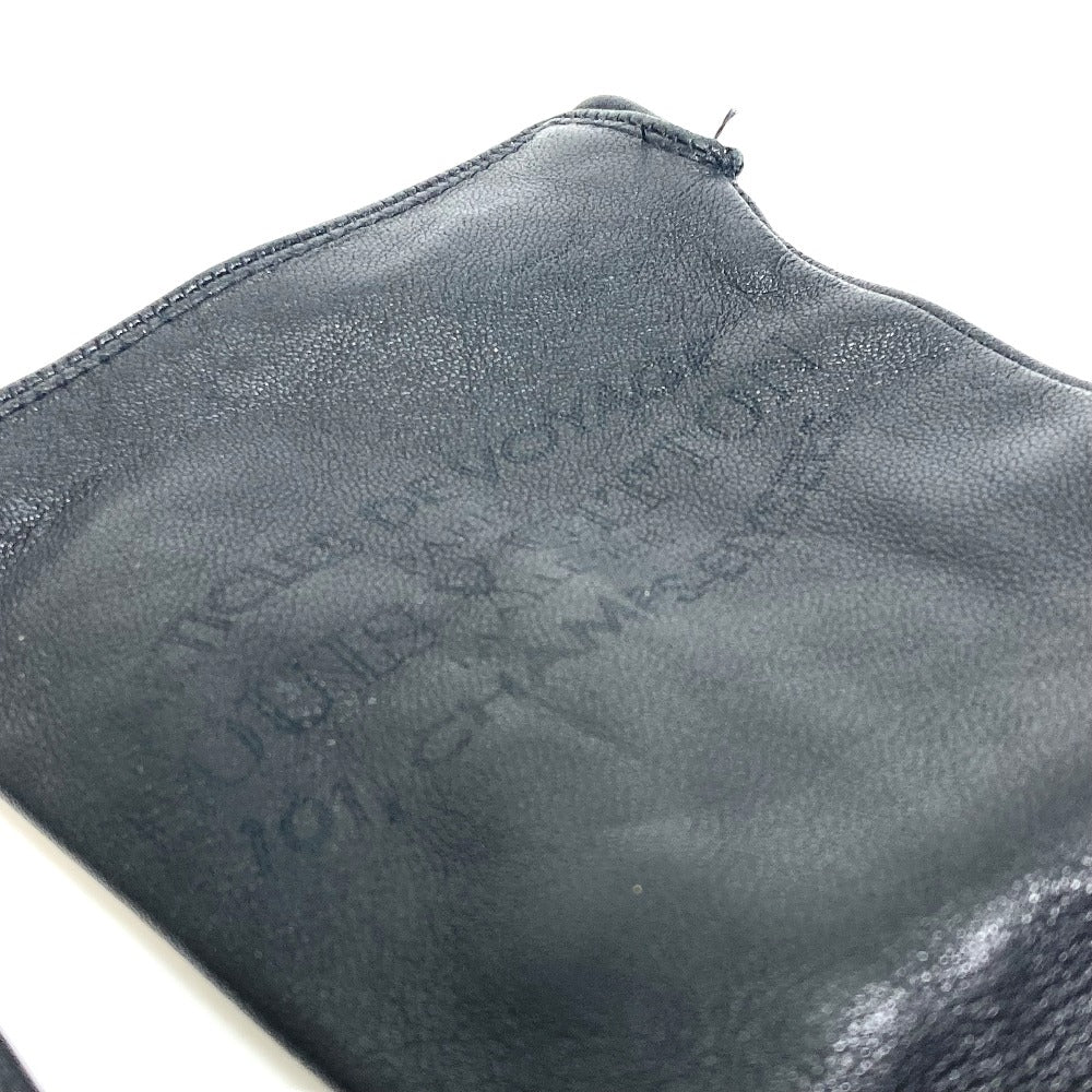 Louis Vuitton Gloves M75555 Leather Black Apparel Logo Women