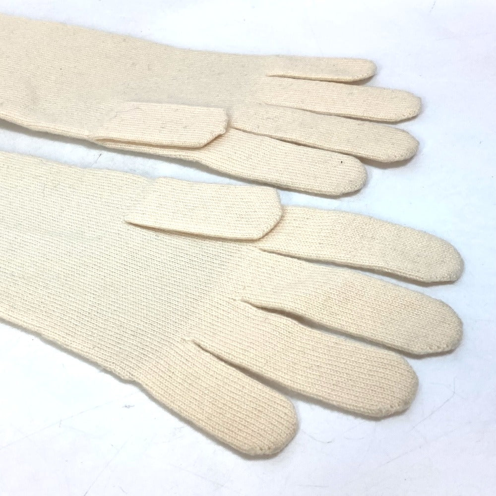 Louis Vuitton Glove Cashmere, Acetate Ivorytype Logo Gonpoliana Glitter Lv Women 22
