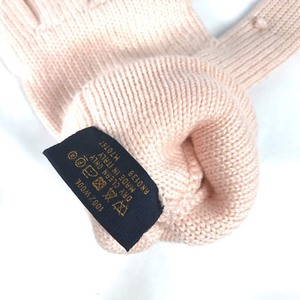 Louis Vuitton Glove M70767 Wool Pink By Color Gon Morning Ram Monogram Women