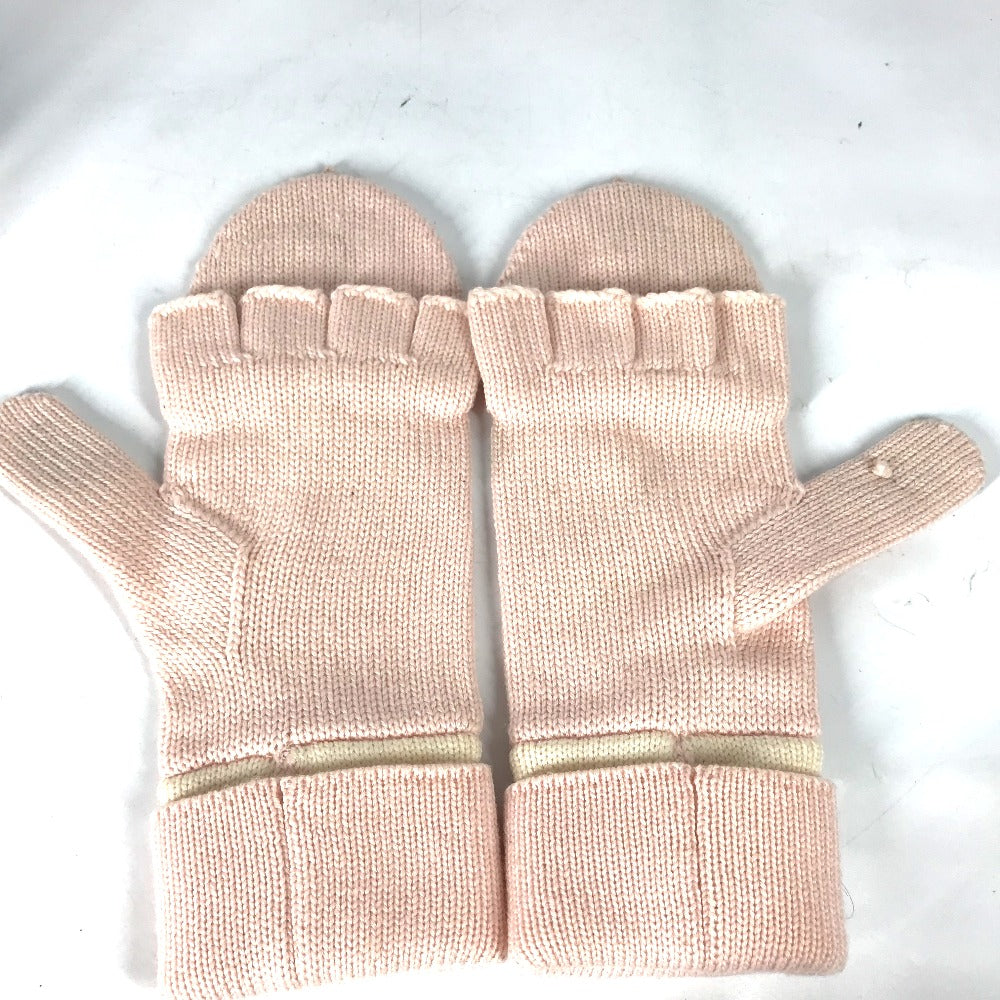Louis Vuitton Glove M70767 Wool Pink By Color Gon Morning Ram Monogram Women