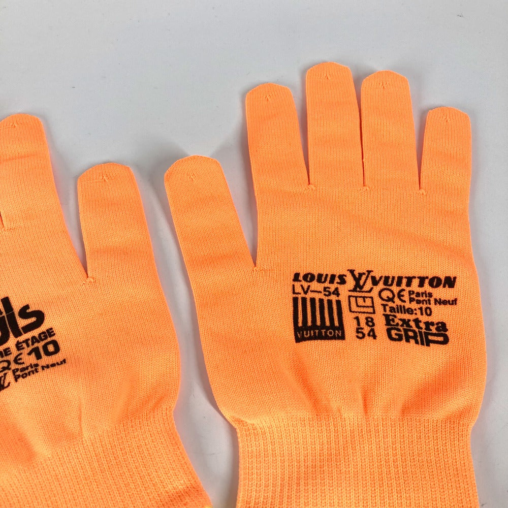 Louis Vuitton Gloves Mp2371 Nylon, Polyurethane Orange Gon Rgb Mens