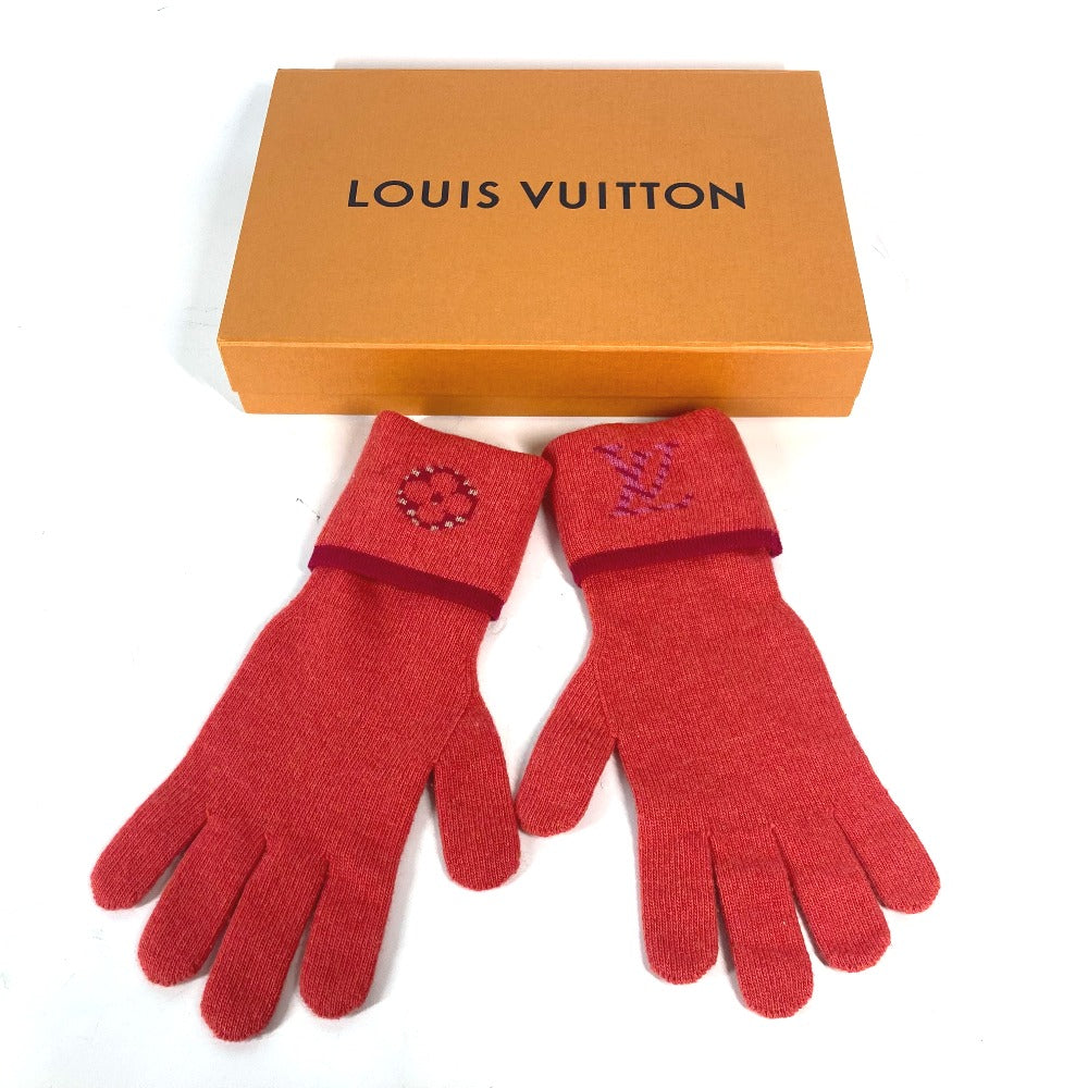 Louis Vuitton Gloves M70838 Wool / Cashmere Pink Gon Pop Monogram Gloves Women