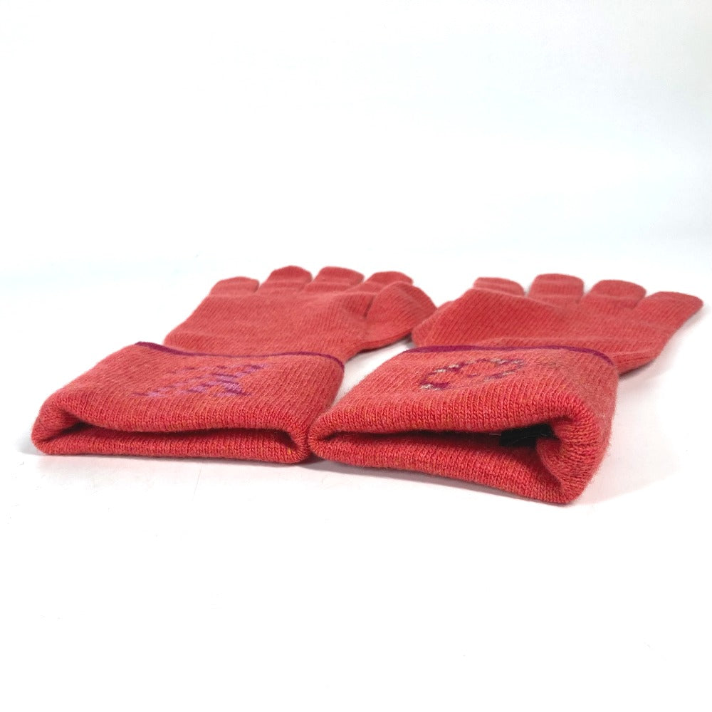 Louis Vuitton Gloves M70838 Wool / Cashmere Pink Gon Pop Monogram Gloves Women