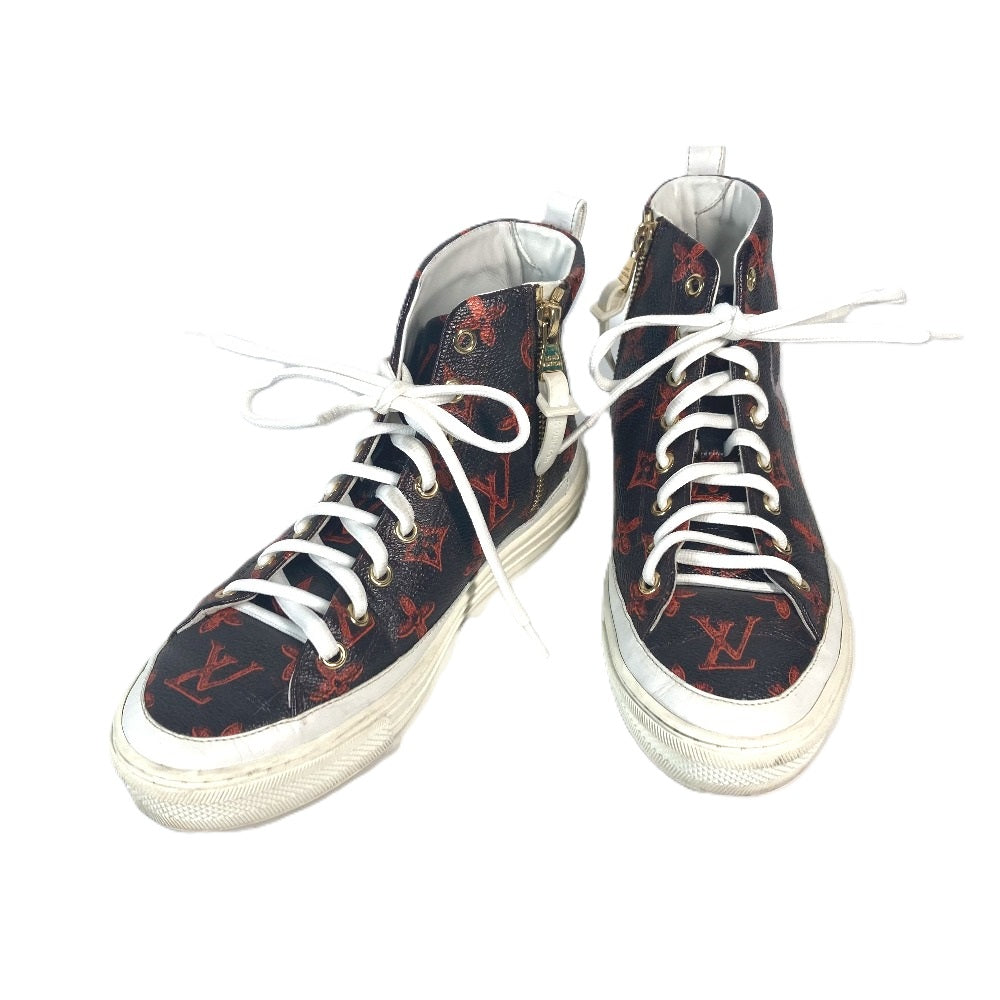 Louis Vuitton Sneakers Leather Brown Catgram Stella Line 36 1/2