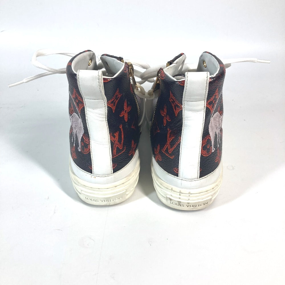 Louis Vuitton Sneakers Leather Brown Catgram Stella Line 36 1/2