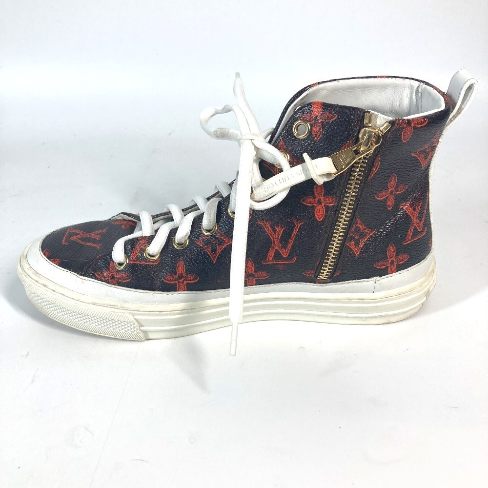 Louis Vuitton Sneakers Leather Brown Catgram Stella Line 36 1/2