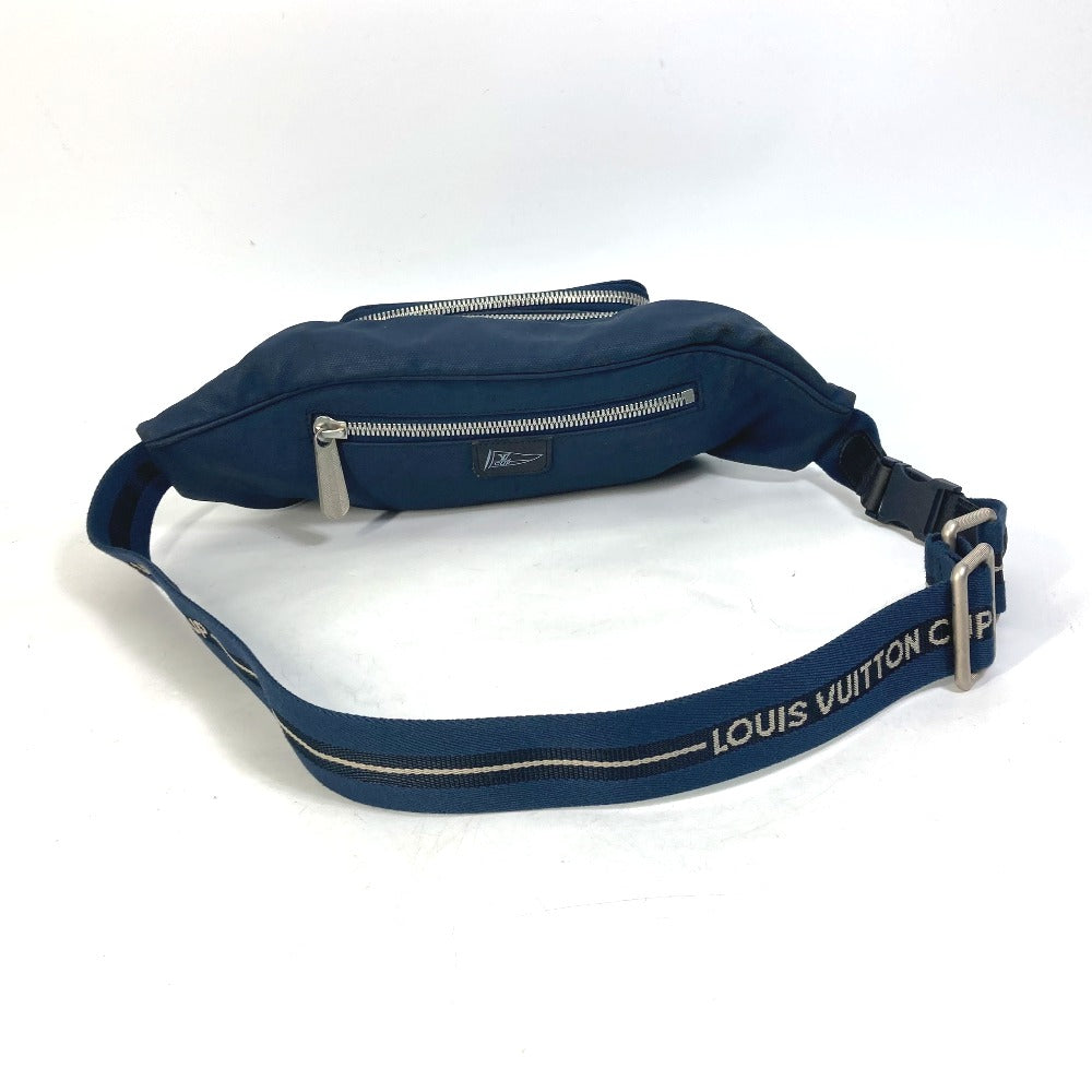 Louis Vuitton Sling Bag M80706 Nylon Canvas Blue Lv Cup Mizenu Mens