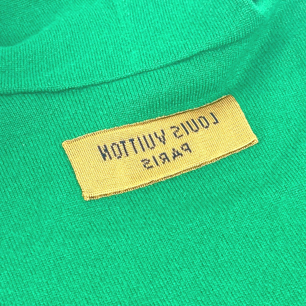 Louis Vuitton Sweater 1A9Fqt Cashmere, Silk, Polyamide Green Lvse Lv Embossed Hoodie Long Sleeve