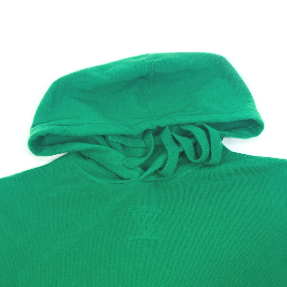 Louis Vuitton Sweater 1A9Fqt Cashmere, Silk, Polyamide Green Lvse Lv Embossed Hoodie Long Sleeve