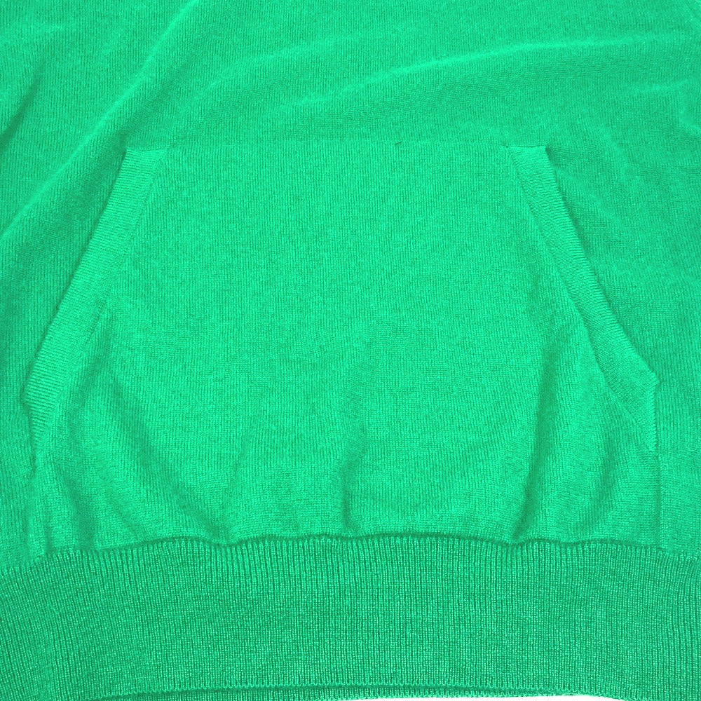 Louis Vuitton Sweater 1A9Fqt Cashmere, Silk, Polyamide Green Lvse Lv Embossed Hoodie Long Sleeve