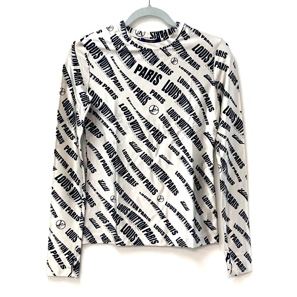 Louis Vuitton Long Sleeve Shirt Flts86 Rayon Black 21Stainless Steel Signature Logo Long Sleeve Top