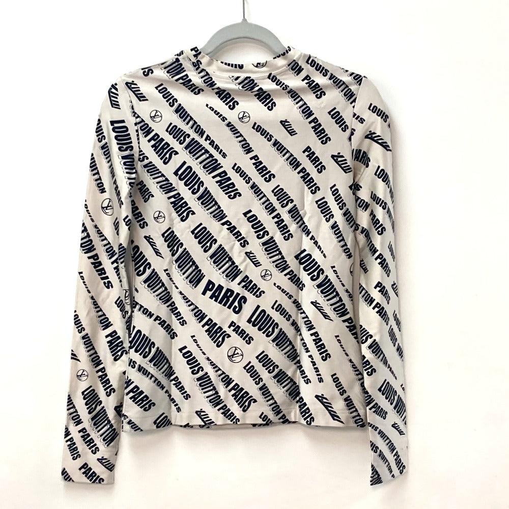 Louis Vuitton Long Sleeve Shirt Flts86 Rayon Black 21Stainless Steel Signature Logo Long Sleeve Top