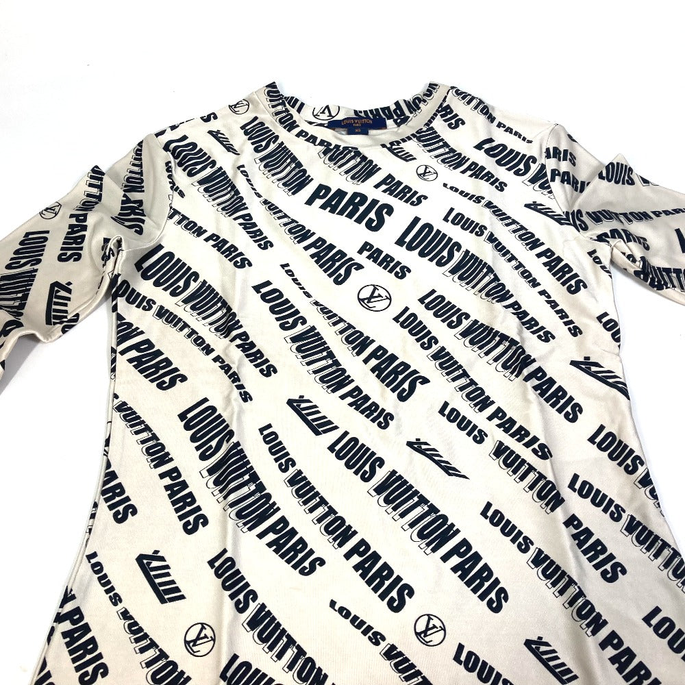Louis Vuitton Long Sleeve Shirt Flts86 Rayon Black 21Stainless Steel Signature Logo Long Sleeve Top
