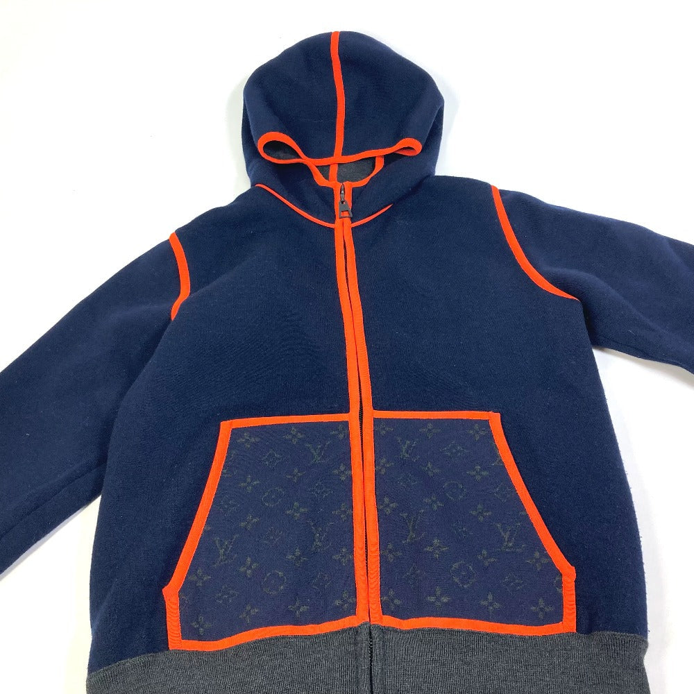 Louis Vuitton Setup Fmkc06 Fmkc03 Wool, Potiamide Navy X Orange Logo Tops Hoodies Sweatshirts Point