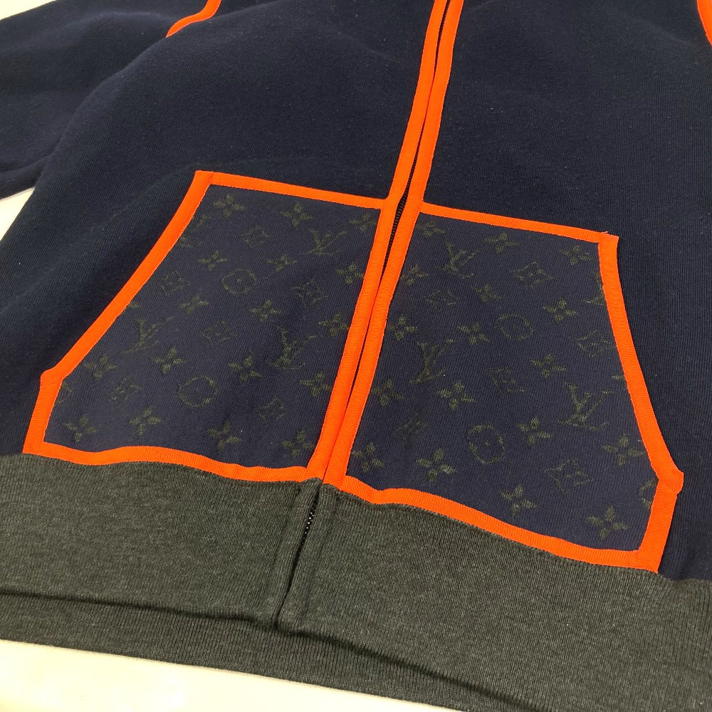 Louis Vuitton Setup Fmkc06 Fmkc03 Wool, Potiamide Navy X Orange Logo Tops Hoodies Sweatshirts Point