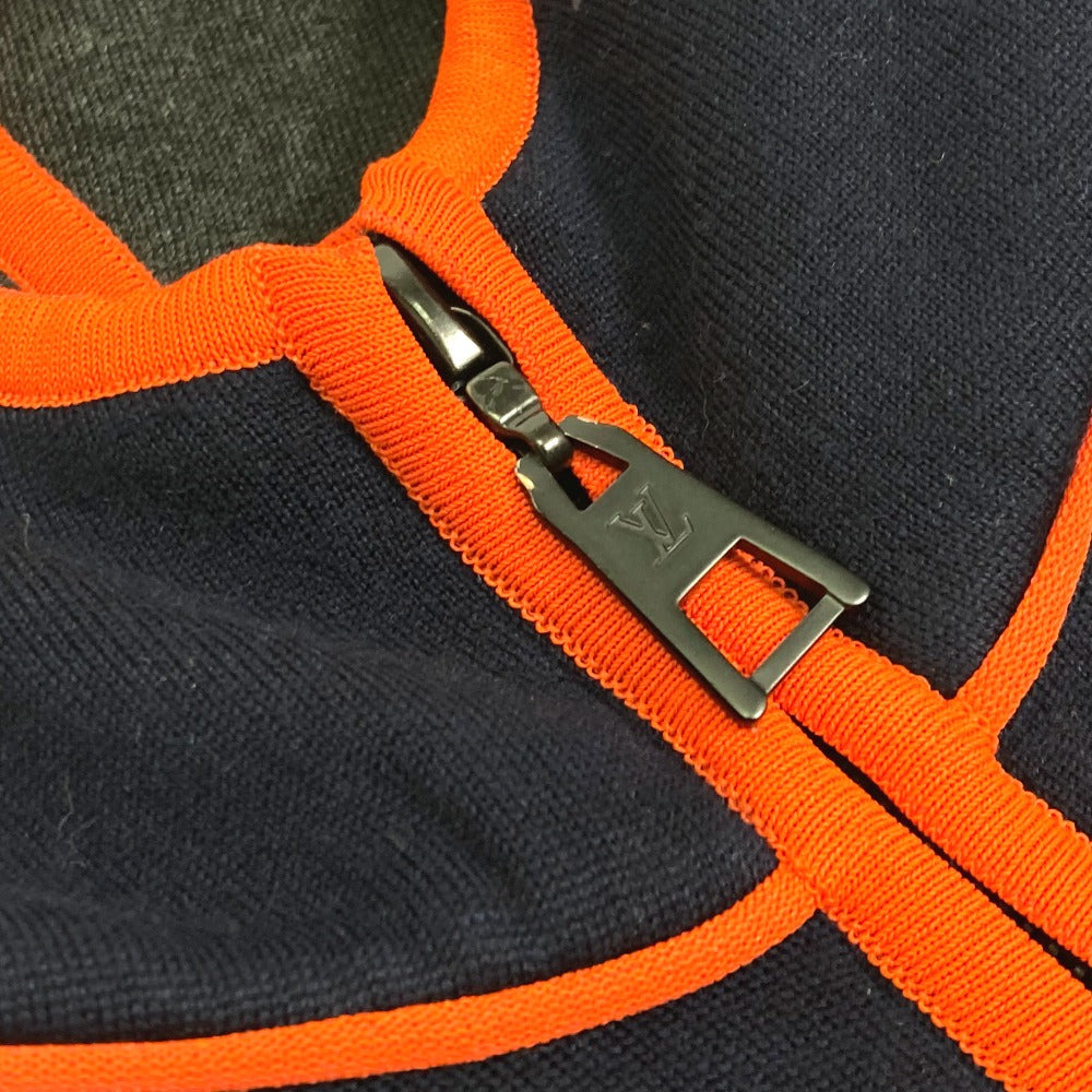 Louis Vuitton Setup Fmkc06 Fmkc03 Wool, Potiamide Navy X Orange Logo Tops Hoodies Sweatshirts Point