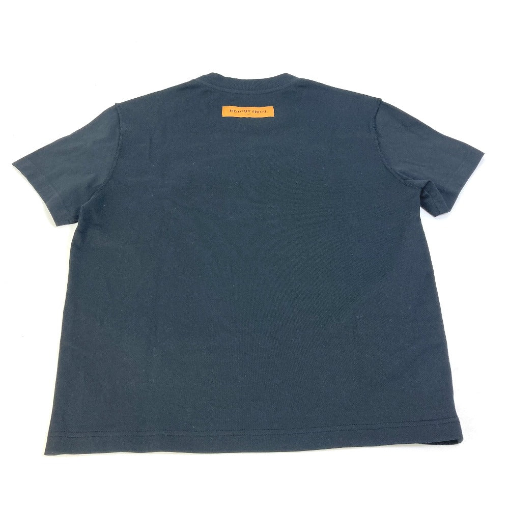 Louis Vuitton Short Sleeve T-Shirt Pattern Number Unknown Cotton Black Pleated Mens M