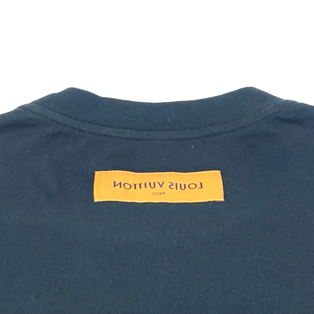 Louis Vuitton Short Sleeve T-Shirt Pattern Number Unknown Cotton Black Pleated Mens M