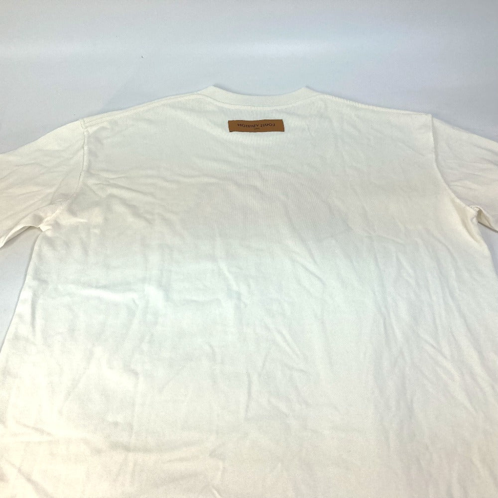 Louis Vuitton Short Sleeve T-Shirt 1Ab4Up Cotton White 23Stainless Steel Rainbow Printed T-Shirt