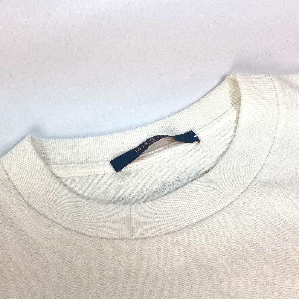 Louis Vuitton Short Sleeve T-Shirt 1Ab4Up Cotton White 23Stainless Steel Rainbow Printed T-Shirt