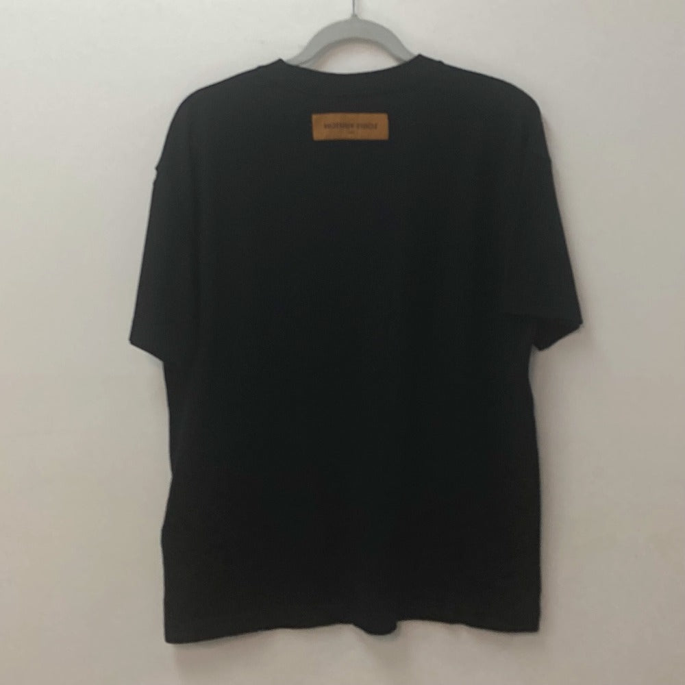 Louis Vuitton Short Sleeve T-Shirt 1Aarpb Cotton Black Lv Concert Print T-Shirt Mens S