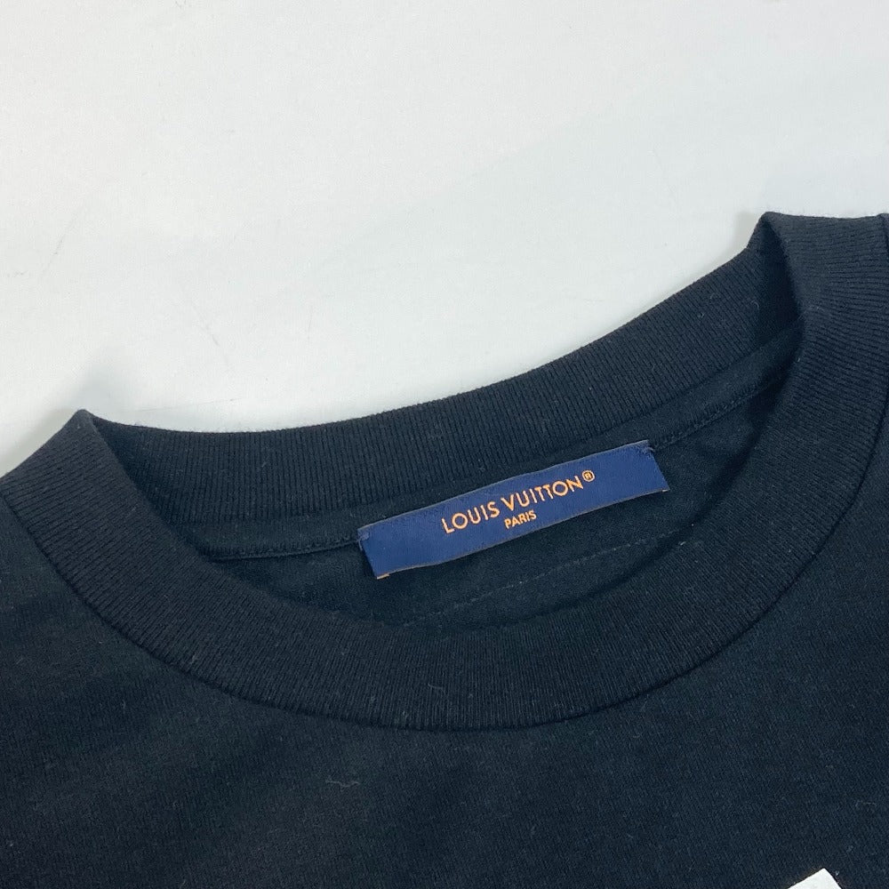 Louis Vuitton Short Sleeve T-Shirt 1Aarpb Cotton Black Lv Concert Print T-Shirt Mens S