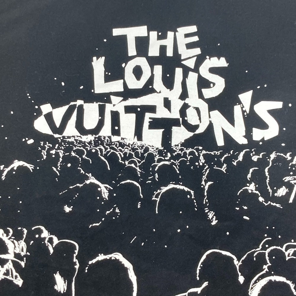 Louis Vuitton Short Sleeve T-Shirt 1Aarpb Cotton Black Lv Concert Print T-Shirt Mens S