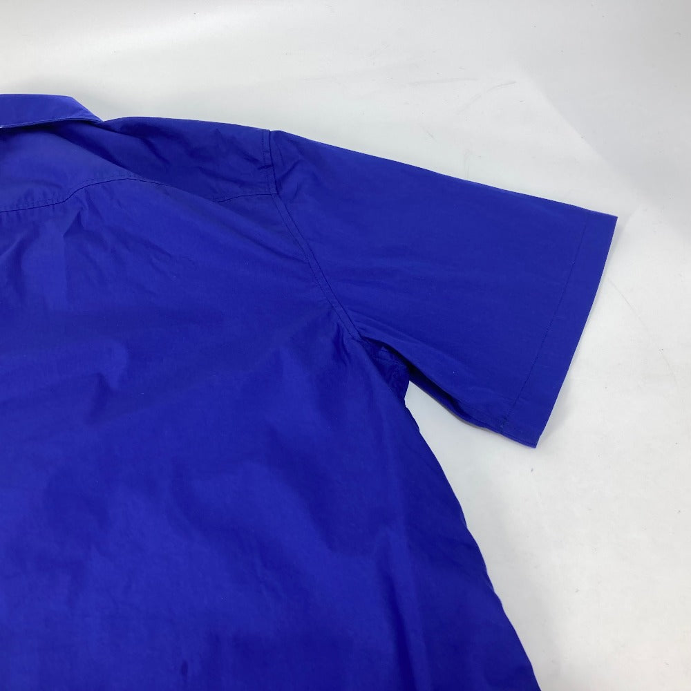 Louis Vuitton Short Sleeve Shirt Cotton, Nylon Blue 22Stainless Steel Lv Spread Short Sleeve Mens Xs