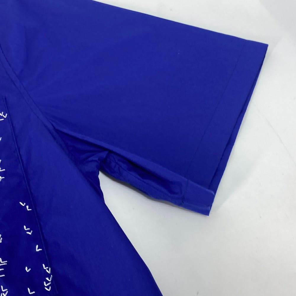 Louis Vuitton Short Sleeve Shirt Cotton, Nylon Blue 22Stainless Steel Lv Spread Short Sleeve Mens Xs
