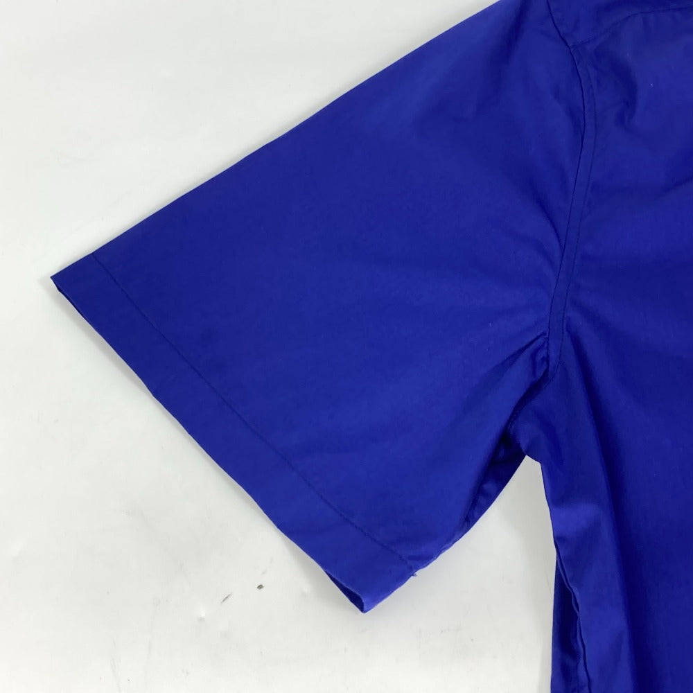 Louis Vuitton Short Sleeve Shirt Cotton, Nylon Blue 22Stainless Steel Lv Spread Short Sleeve Mens Xs