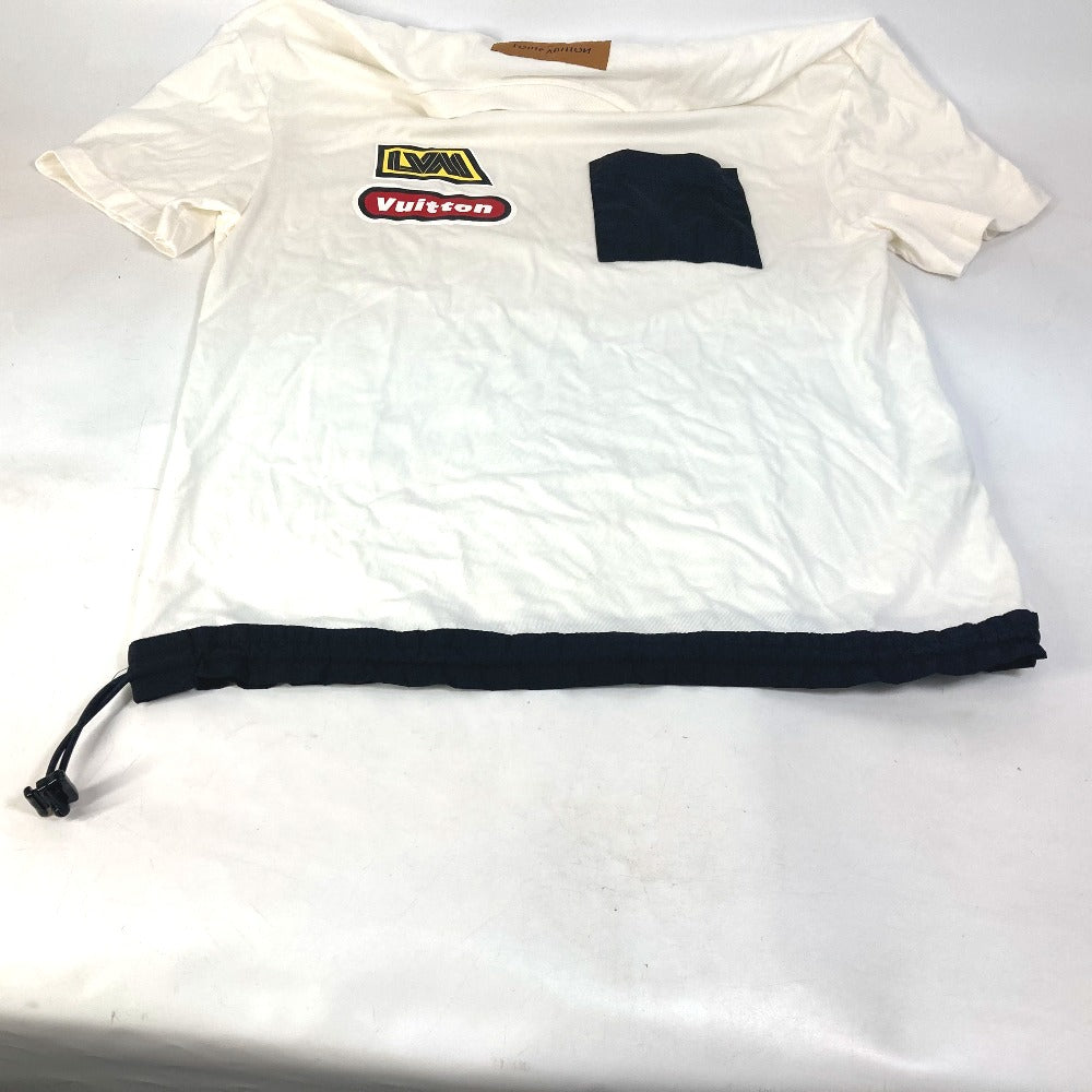 Louis Vuitton Short Sleeve T-Shirt 1Abj28 Cotton White Hybrid Cotton T-Shirt Mens S