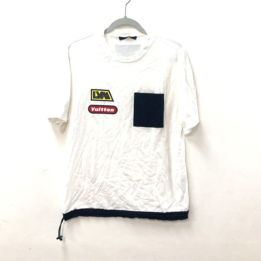 Louis Vuitton Short Sleeve T-Shirt 1Abj28 Cotton White Hybrid Cotton T-Shirt Mens S