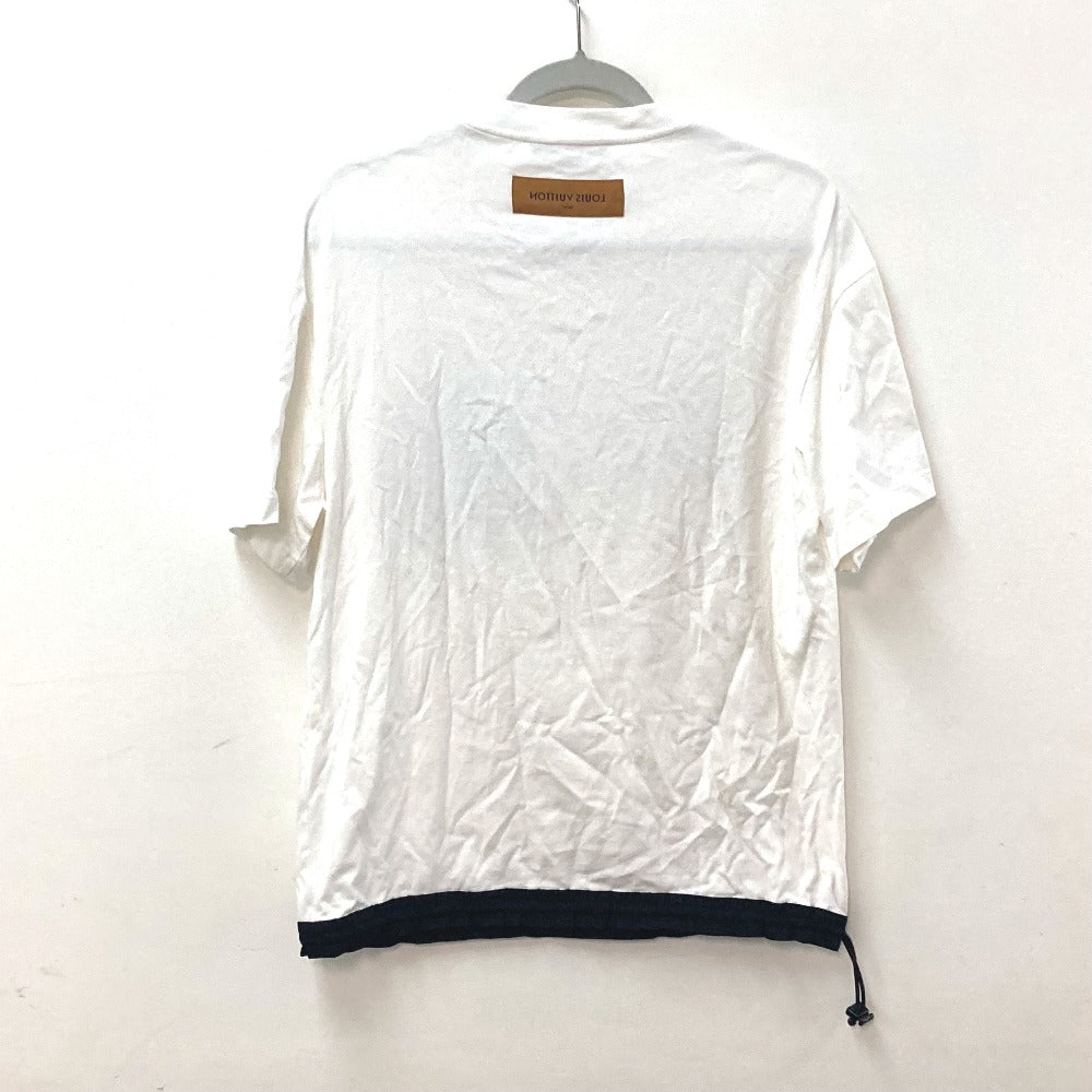 Louis Vuitton Short Sleeve T-Shirt 1Abj28 Cotton White Hybrid Cotton T-Shirt Mens S