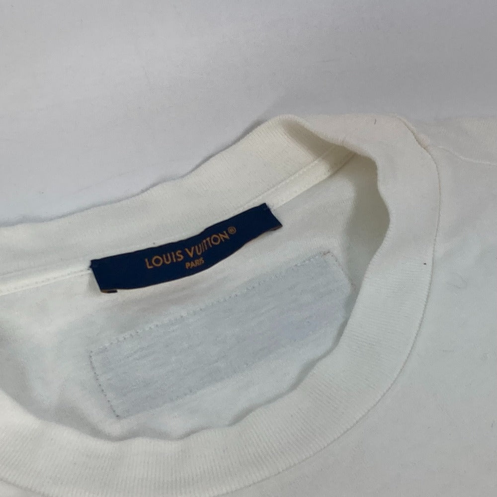 Louis Vuitton Short Sleeve T-Shirt 1Abj28 Cotton White Hybrid Cotton T-Shirt Mens S