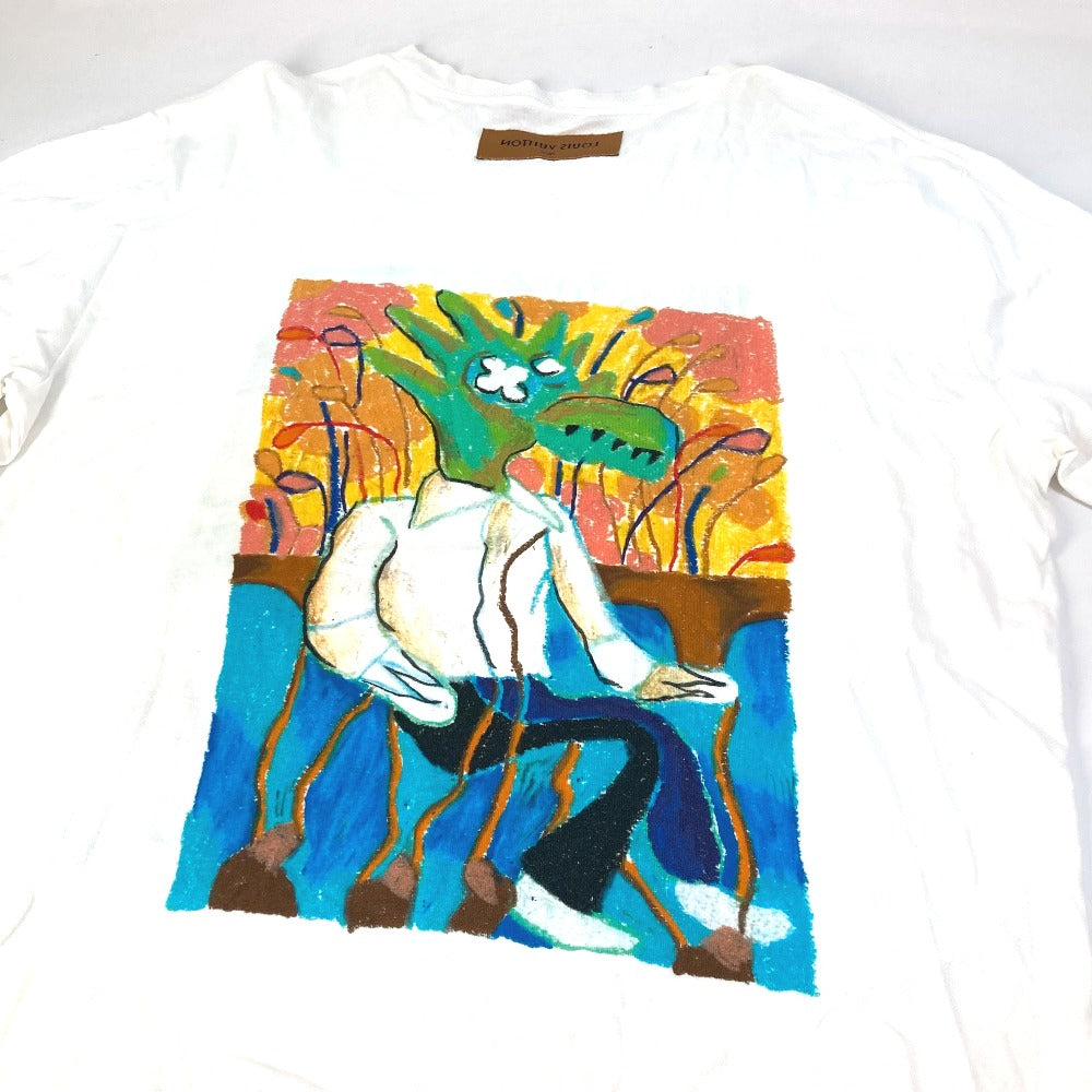 Louis Vuitton Short Sleeve T-Shirt Cotton White Lv Men Lv Friend Inside Out Label T-Shirt Mens L