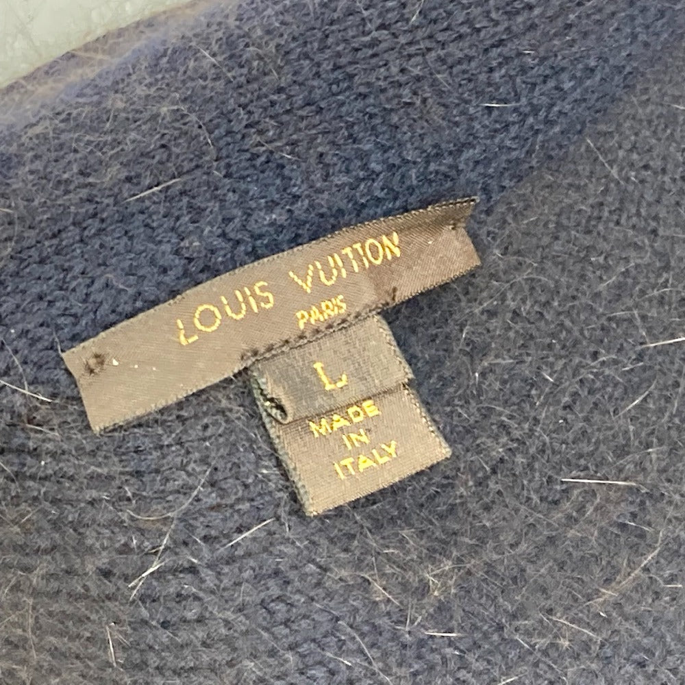 Louis Vuitton Poncho Wool, Cashmere Brown Outerwear Knit Fur Women L