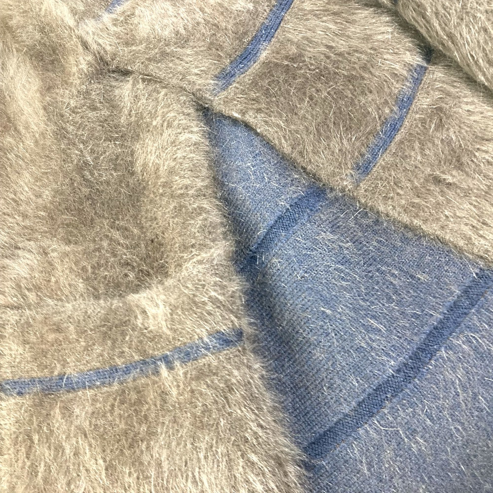 Louis Vuitton Poncho Wool, Cashmere Brown Outerwear Knit Fur Women L