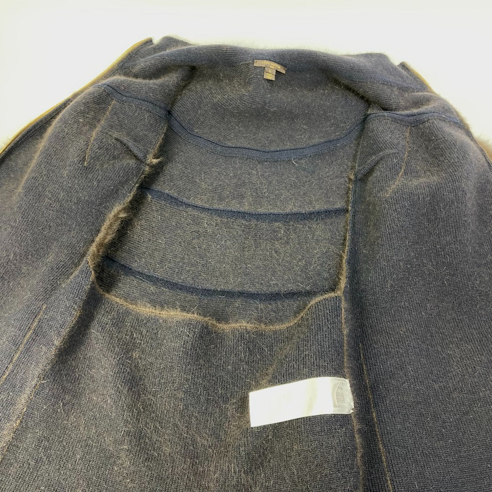 Louis Vuitton Poncho Wool, Cashmere Brown Outerwear Knit Fur Women L