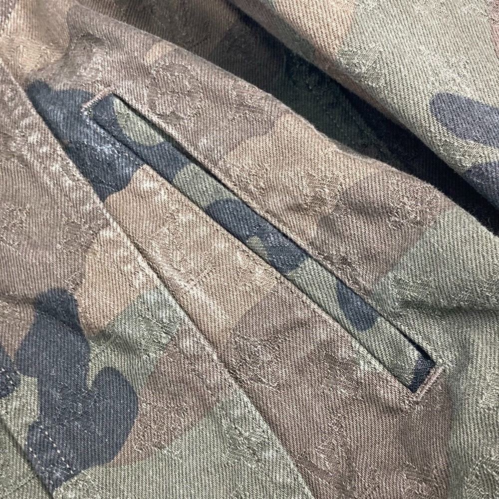 Louis Vuitton Jacket 1A3Fe5 Cotton Green Supreme Supreme Camouflage Camouflage Denim Tracker Mens 46