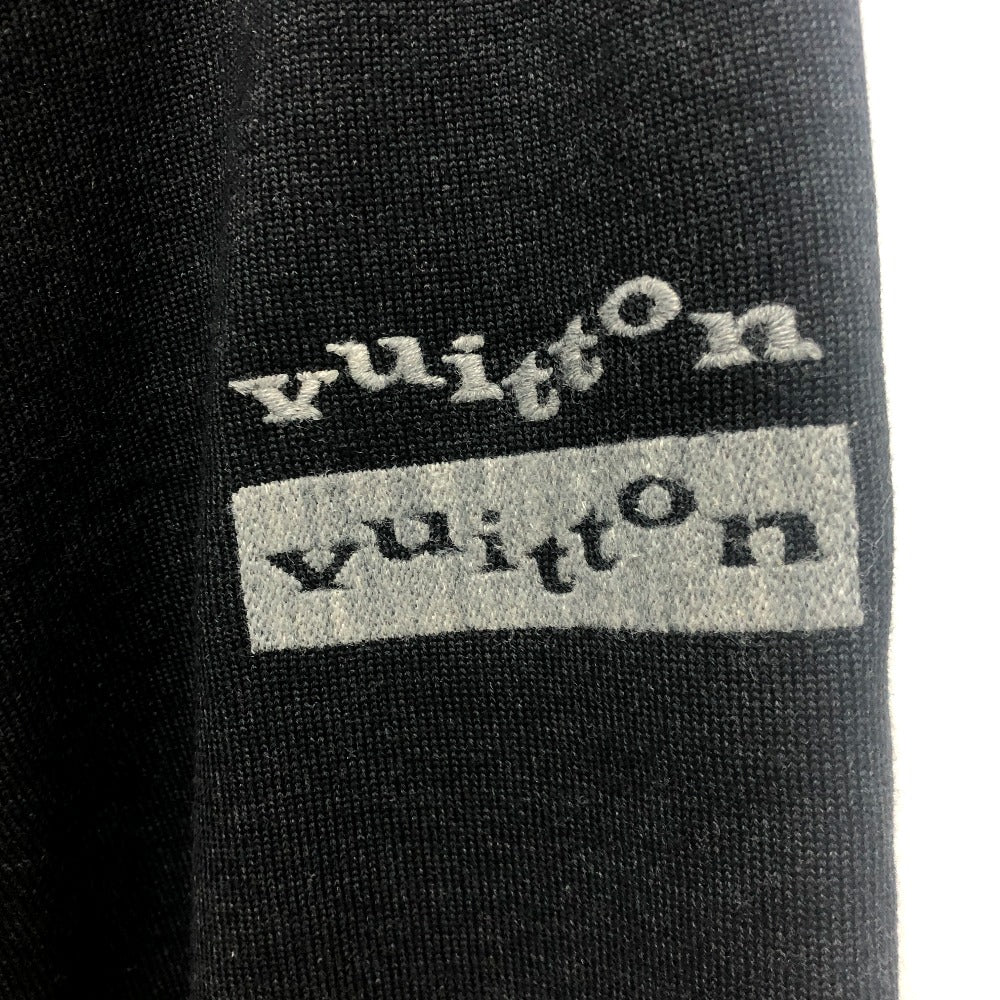 Louis Vuitton Pants Rm231M Wool Black Trousers Bottoms Logo Patch Mens S