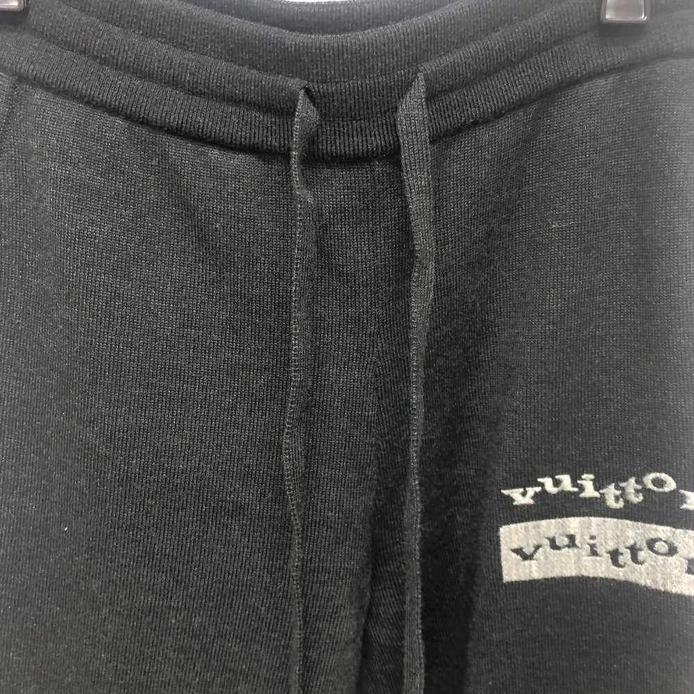 Louis Vuitton Pants Rm231M Wool Black Trousers Bottoms Logo Patch Mens S