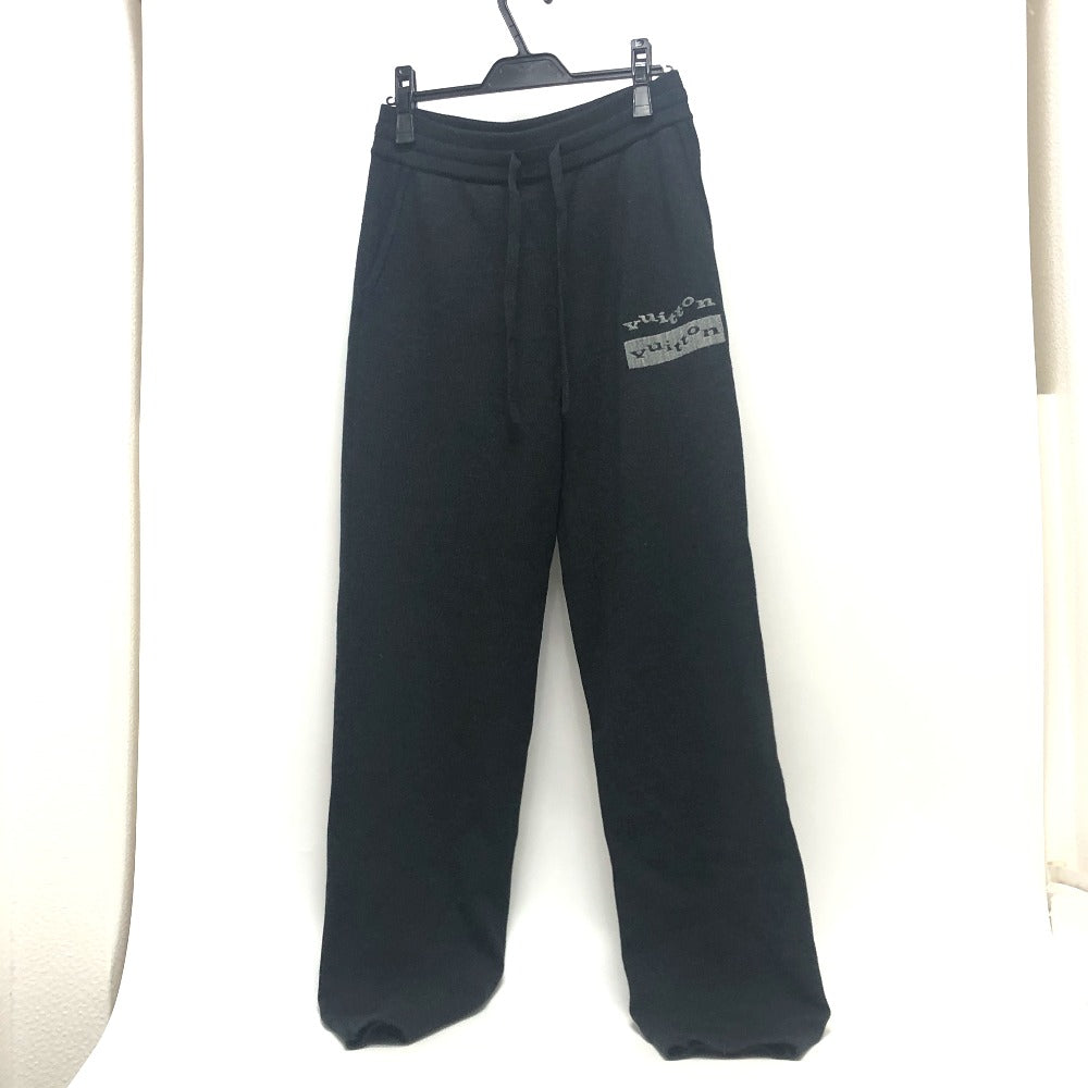 Louis Vuitton Pants Rm231M Wool Black Trousers Bottoms Logo Patch Mens S