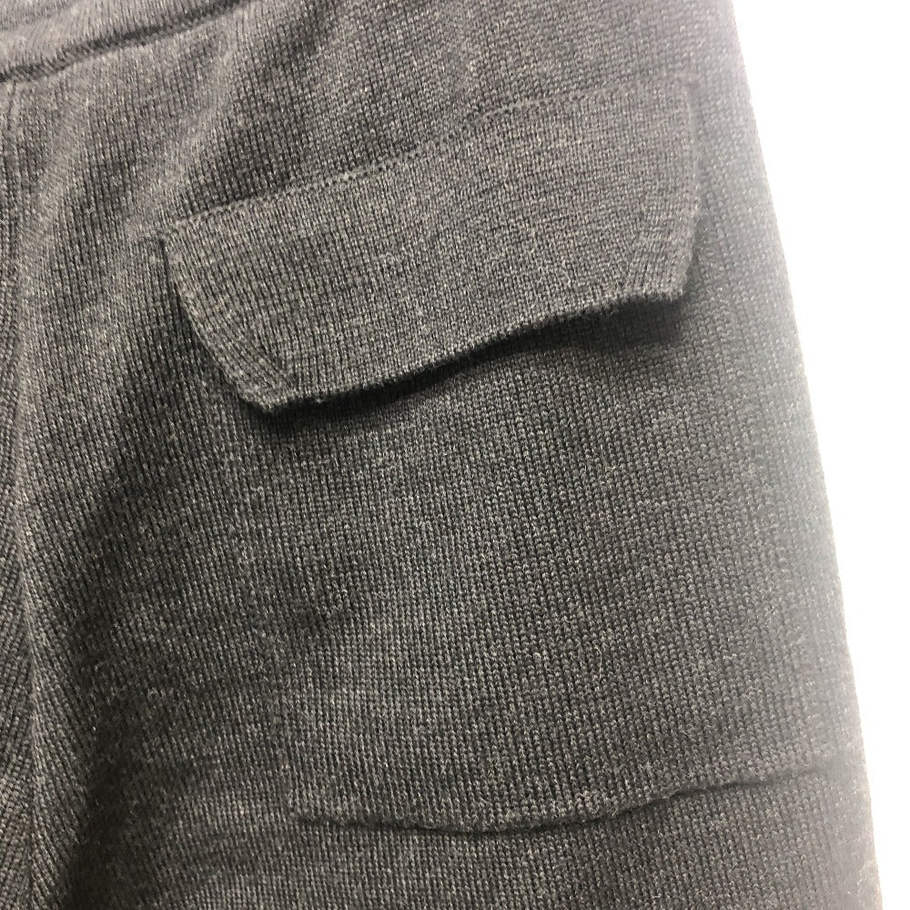 Louis Vuitton Pants Rm231M Wool Black Trousers Bottoms Logo Patch Mens S