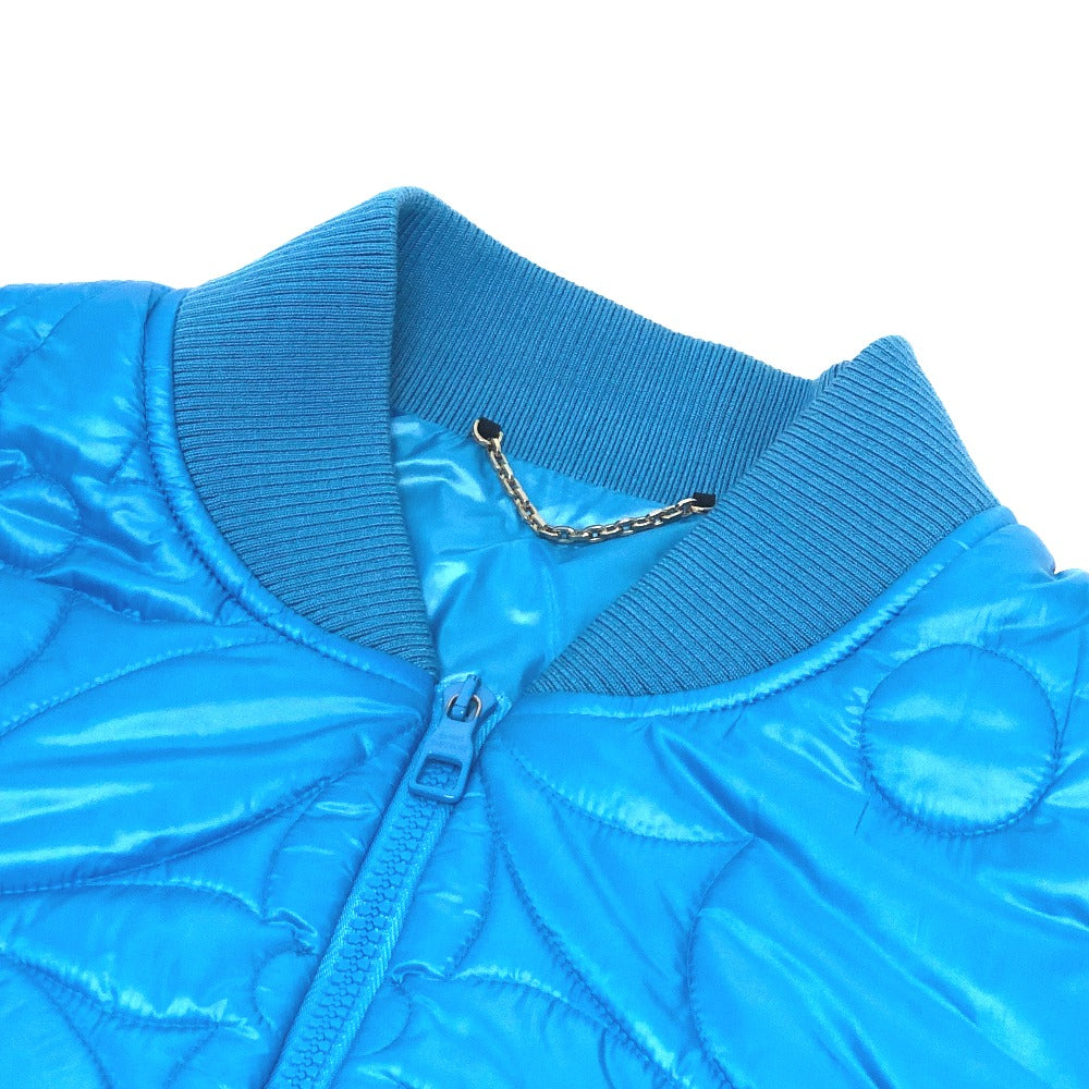 Louis Vuitton Down Jacket Rm221Q Nylon Blue Flower Quilted Mens 50