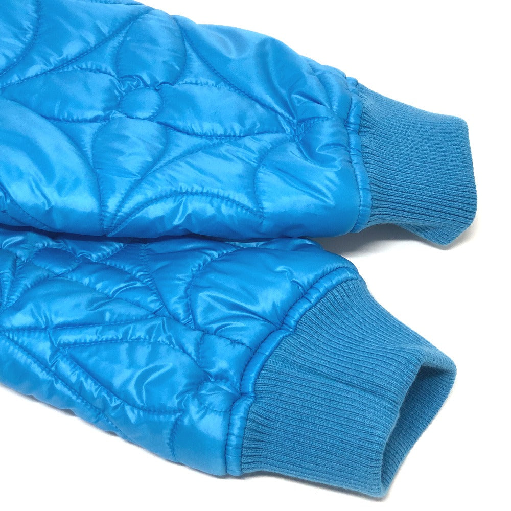 Louis Vuitton Down Jacket Rm221Q Nylon Blue Flower Quilted Mens 50