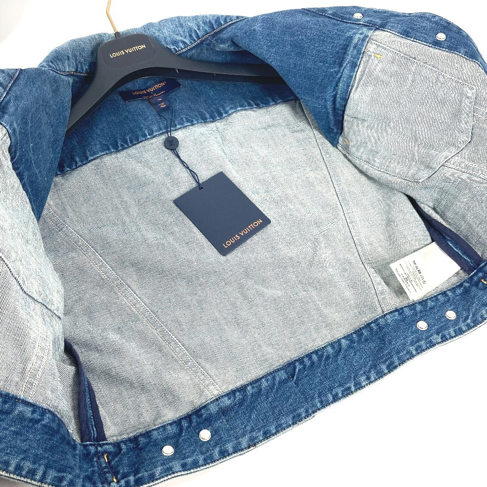 Louis Vuitton Jacket Cotton Blue Kusama Yayoi Collaboration Patch Jacket Women 36
