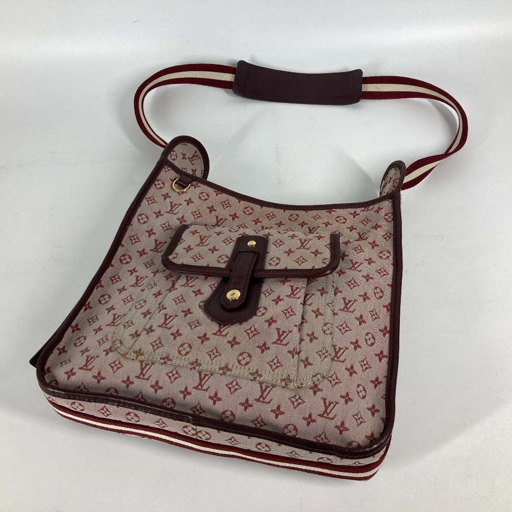 Louis Vuitton Shoulder Bag M92321 Monogram Mini Canvas Red Monogram Mini Buzas Marie Kate Women